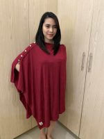 Little K Side Button Nursing Poncho - Image 3