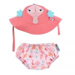 Zoocchini UPF50+ Baby Swim Diaper & Sun Hat Set - Sally the Seahorse - Image 2