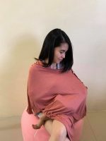 Little K Side Button Nursing Poncho - Image 13