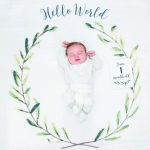 Lulujo Milestone Blanket & Card Set: Hello World - Image 3