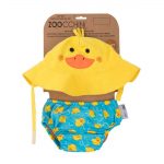 Zoocchini UPF50+ Baby Swim Diaper & Sun Hat Set – Puddles the Duck© - Image 5