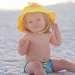 Zoocchini UPF50+ Baby Swim Diaper & Sun Hat Set – Puddles the Duck© - Image 2