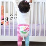 Zoocchini Grip + Easy Comfort Crawler Leggings & Socks Set (Marietta the mermaid) - Image 2