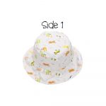 Flapjackkids UPF50 Reversible Bucket Sunhats - Grey Zoo - Image 2