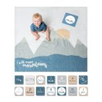 Lulujo Milestone Blanket & Card Set: I Will Move Mountains