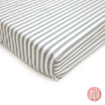 Zyji Tiny Stripes Blue Fitted Sheet
