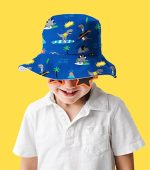 Flapjackkids UPF50 Reversible Bucket Sunhats - Dino - Image 4