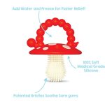 RaZBaby Chompy Mushroom Silicone Teether 2 Pack - Image 4