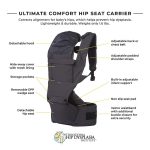 ÉCLEVE Pulse Ultimate Comfort Hip Seat Baby Carrier (Neutral Gray)© - Image 2