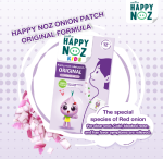 HAPPY NOZ RUNNY NOSE RELIEF PATCH ORIGINAL + ONION OIL 6's