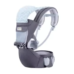Lunabebe by Mama Blends - Ergonomic Hip Seat Baby Carrier - DARK GRAY - Image 2