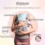 Lunabebe by Mama Blends - Ergonomic Soft Structured Baby Carrier - Dark Gray