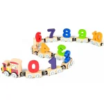 Wooden 12pc Magnetic Number Train 0-10 Digital train - Image 4
