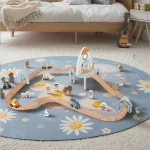 Tooky Toy Wooden Space Station Train Set - Image 2